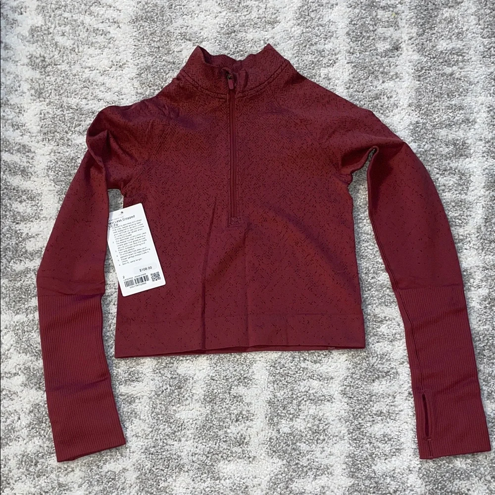 Lululemon Rest Less Cropped Half-Zip
Herringbone Fade Mulled Wine / French Press - Picture 6 of 8
